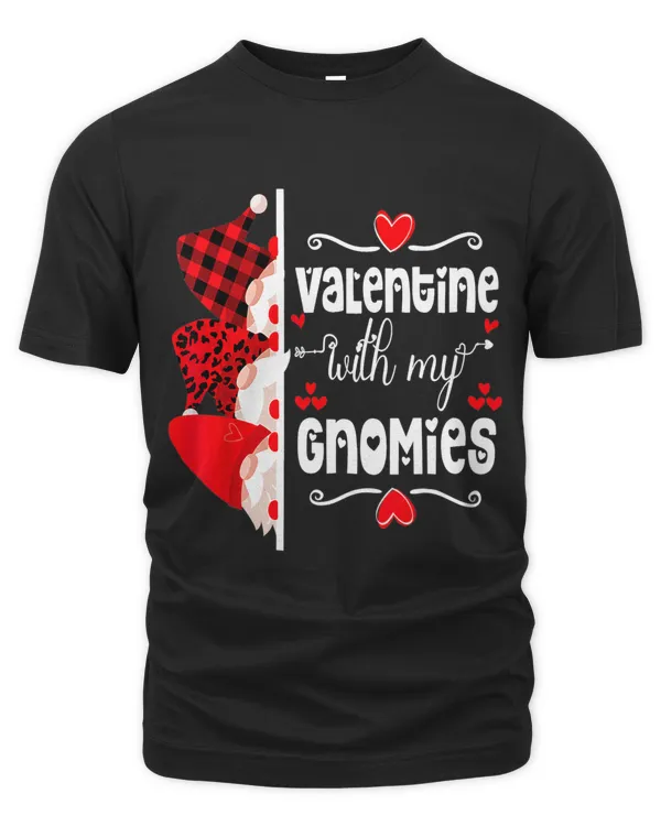 Valentine with my Gnomies Red Plaid Gnomes Valentines Day