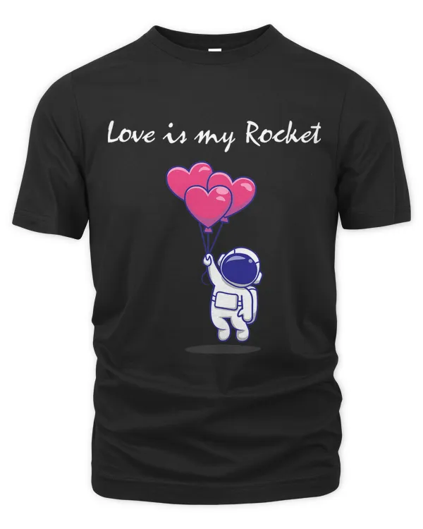 Valentines Day Cute Astronaut Love Is My Rocket Boys Girls