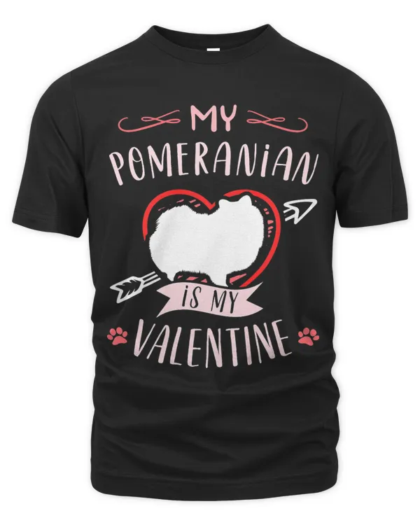 Valentines day Pomeranian Dog Valentine Premium