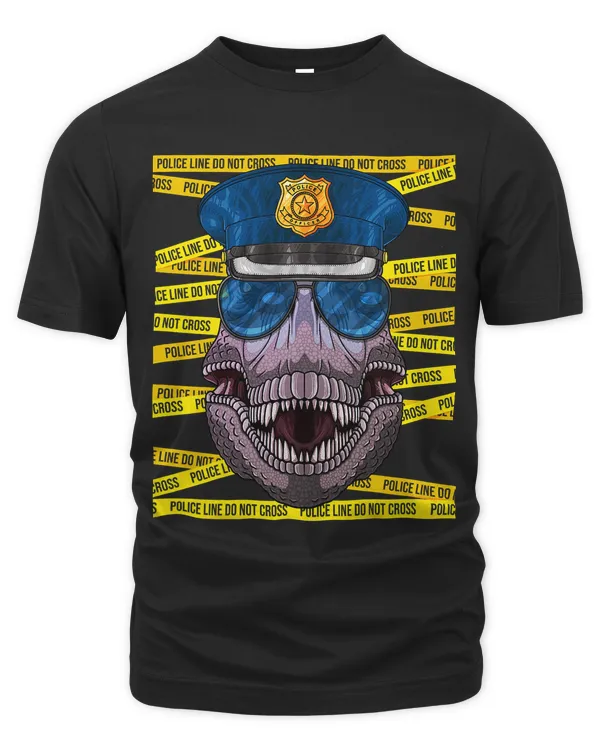Dinosaur Police Officer T Rex Policeman Funny Police Saurus
