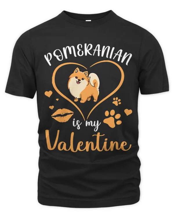 Dog Inside Big Heart Pomeranian Dog Is My Valentine Mom Dad