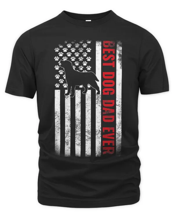 Dogs 365 Labrador Retriever Best Dog Dad Ever American Flag