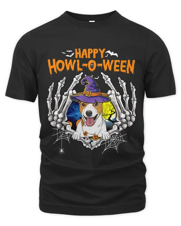 Jack Russel Terrier Skeleton Heart Happy HowlOWeen Costume