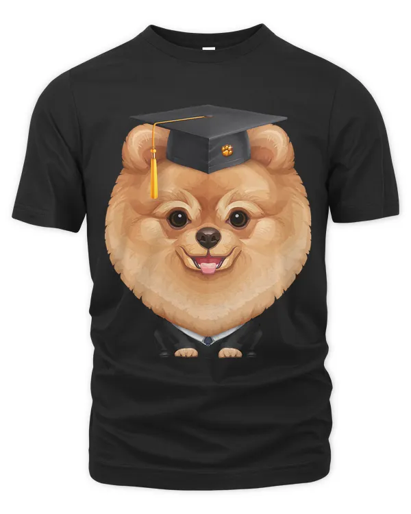 Orange Pomeranian Graduation