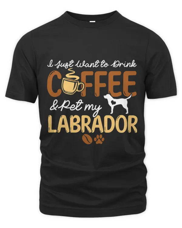 Funny Coffee Lover Cute Labrador Dog Owner Gifts Dog Mom Dad