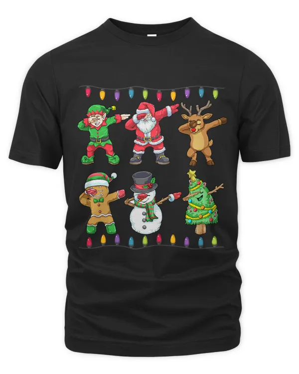 Dabbing Santa Elf And Friends Christmas Kids Boys Xmas Dab