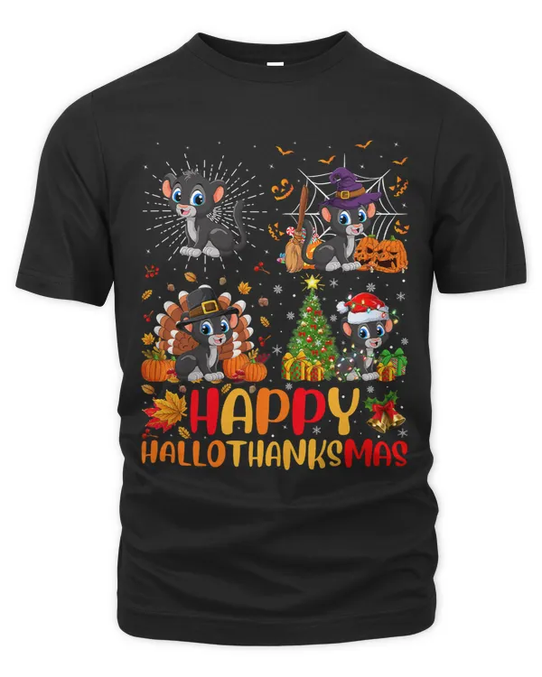 Halloween Thanksgiving Christmas Panther Hallothanksmas