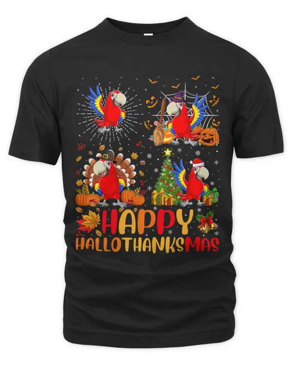Halloween Thanksgiving Christmas Parrot Bird Hallothanksmas