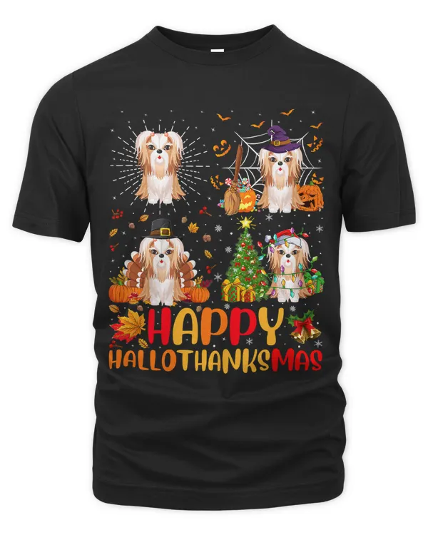 Halloween Thanksgiving Christmas Shih Tzu Dog Hallothanksmas