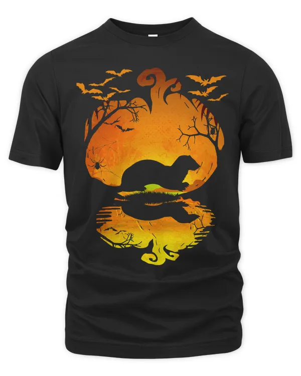 Halloween Weasel Silhouette Pumpkin Halloween Costume 236 Pumpkin