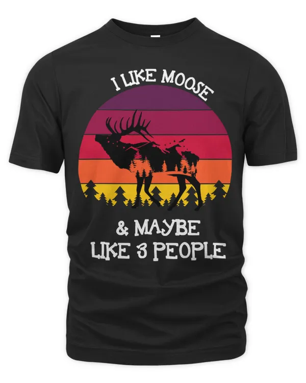 Christmas I Like Moose Retro christmas tshirts2