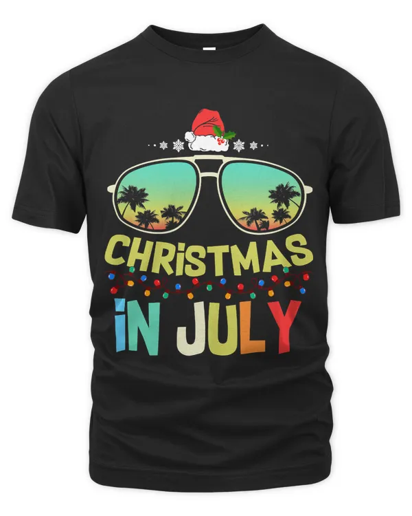 Christmas In July Santa Hat Sunglasses Summer Celebration 421