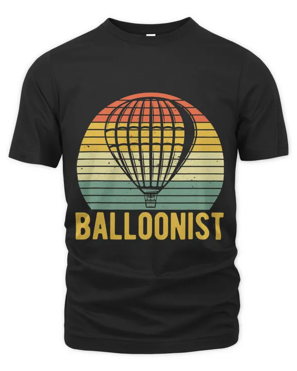 Retro Hot Air Balloon Balloonist Vintage Ballooning