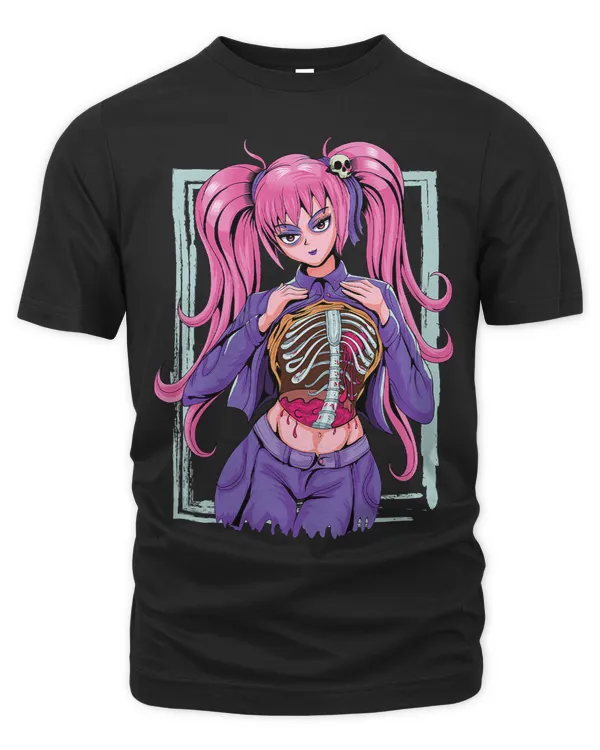 Spooky Anime Girl Waifu Halloween Pastel Goth Occult Nu Goth 17