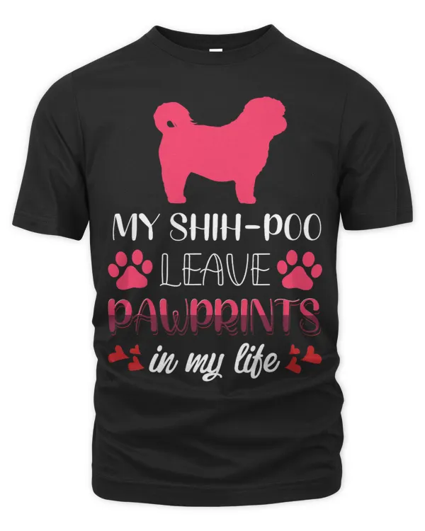 My ShihPoo Leave Pawprints Cute Dog Lovers ShiPoo