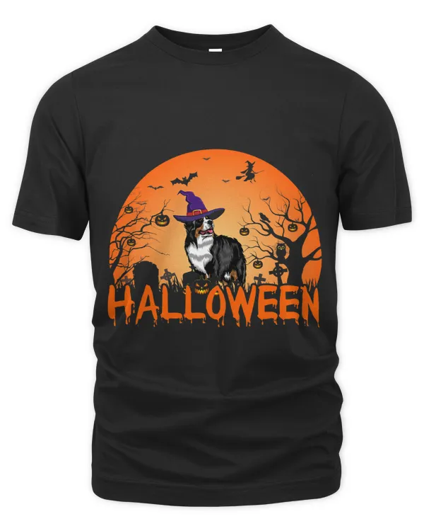 Pumpkin Face Cute Bernard Dog Lovers Scary Halloween Costume