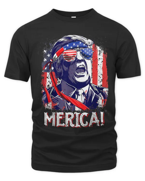 Trump Merica 4th of July Men Boys Kids Murica