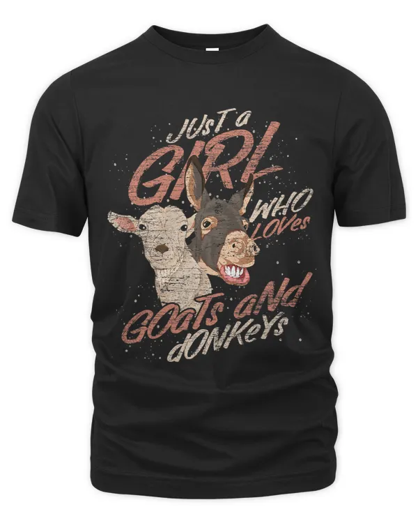 Just A Girl Who Loves Goats And Donkeys Farm Animal Goat 392