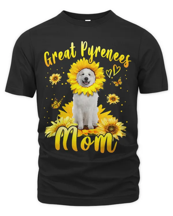 Sunflower Great Pyrenees Mom Dog Lover Mothers Day Gift