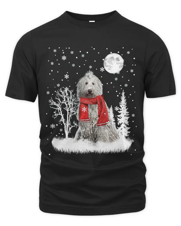 Komondor Under Moonlight Snow Christmas Pajama 276