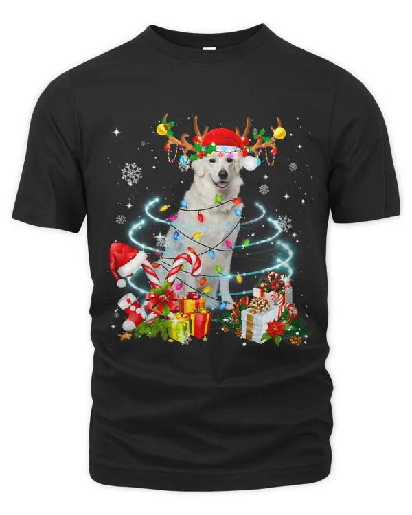 Kuvasz Reindeer Christmas Tree Lights Pajama Dog Xmas 200