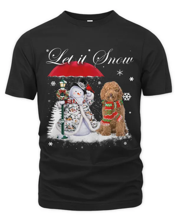 Labradoodle Santa Dog Christmas Snowman Xmas Pajama 362