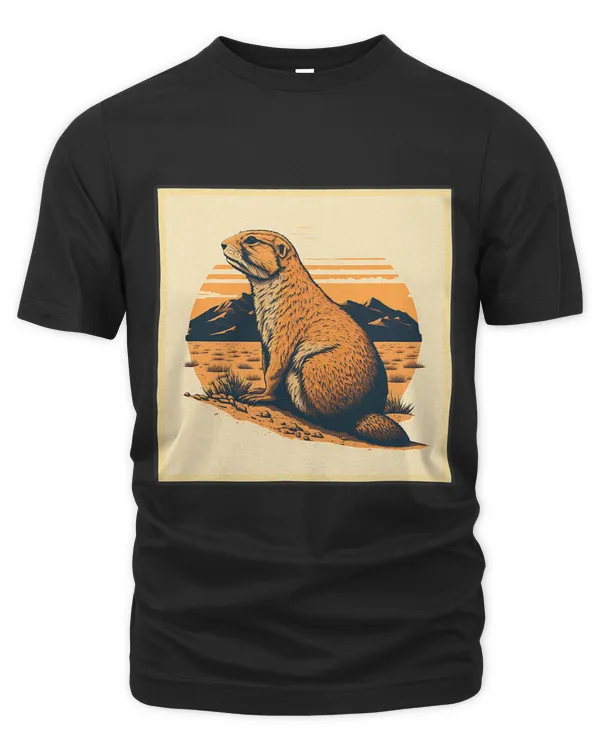 Surrealism Japanese Painting Prairie Dog 1