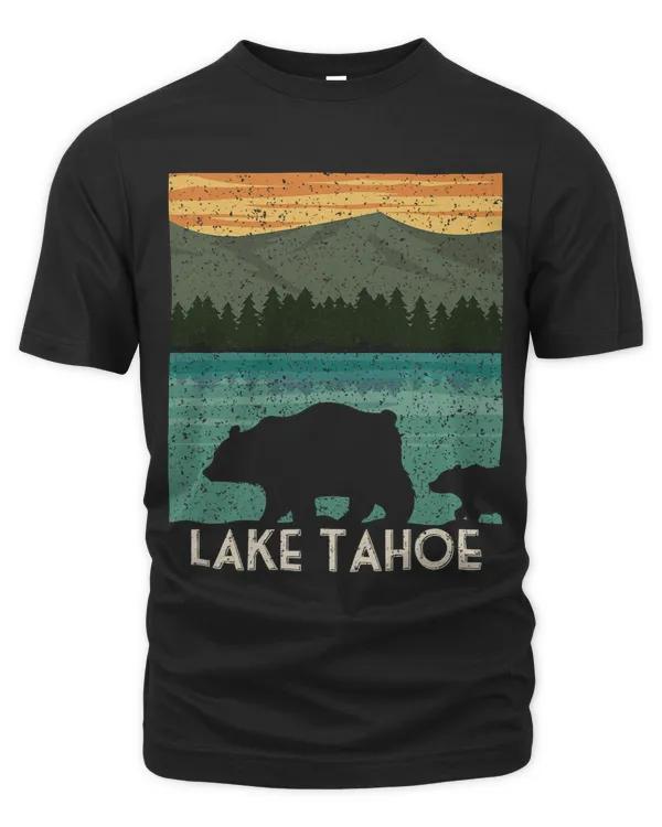 Lake Tahoe California Nevada Vintage Bear Camping Gift Lover