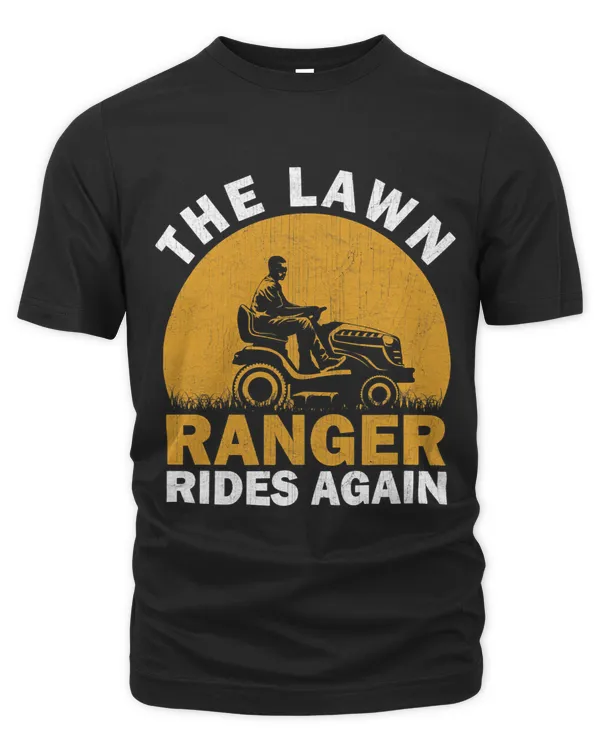 The Lawn Ranger Rides Again Funny Lawn Mower Landscaper