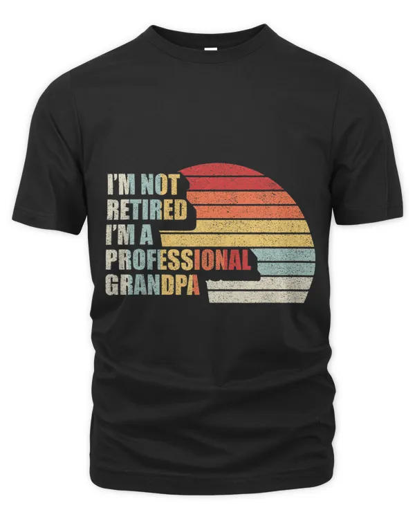 Vintage Retro Im Not Retired Im A Professional Grandpa 2