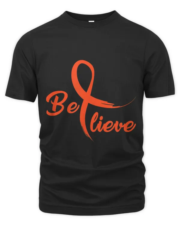 Kidney Cancer Awareness Fight Cancer Believe Ribbon