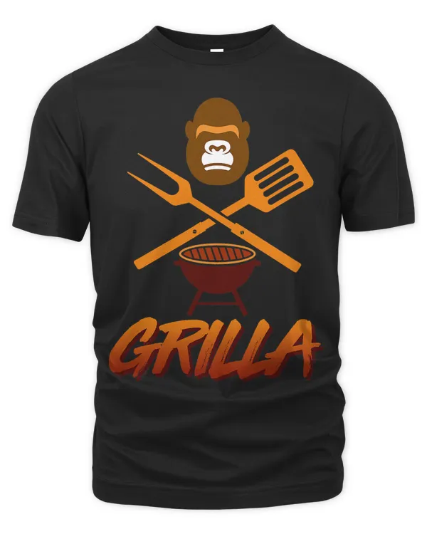 Grilla Awesome BBQ Barbeque Grill Gorilla Barbecue Cooking