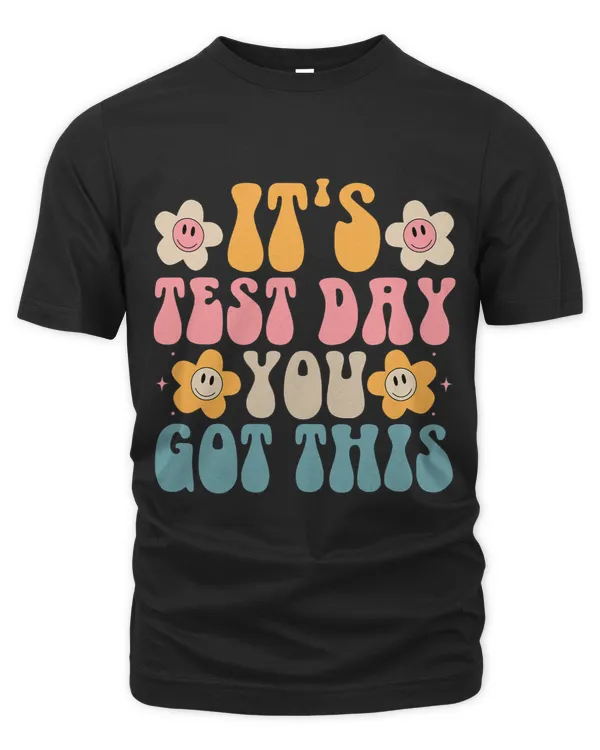 Its Test Day You Got This Teacher Retro Groovy Testing Day 2