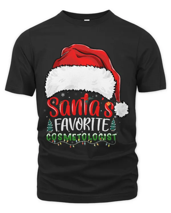 Santas Favorite Cosmetologist Funny Christmas Cosmetologist