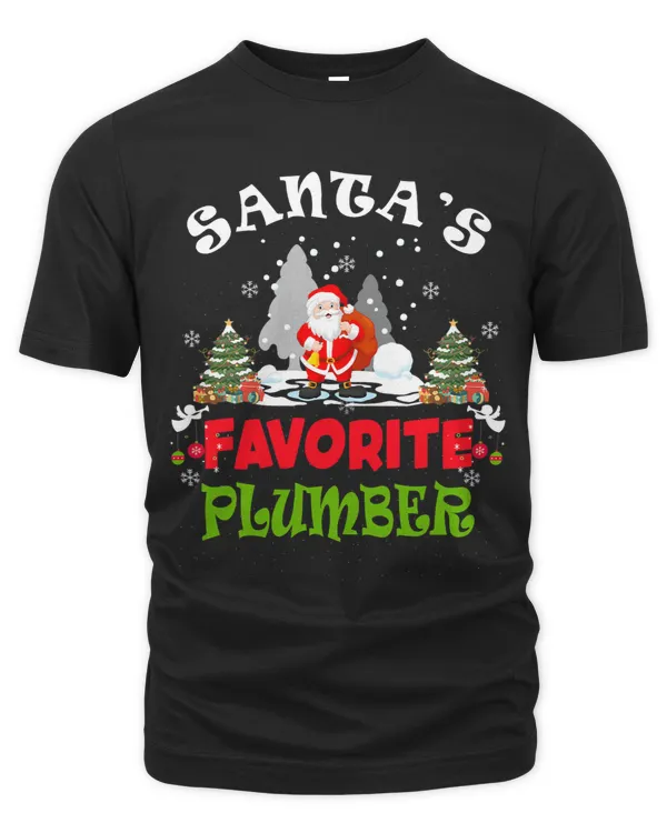 Santas Favorite Plumber Funny Christmas Vacation Gift