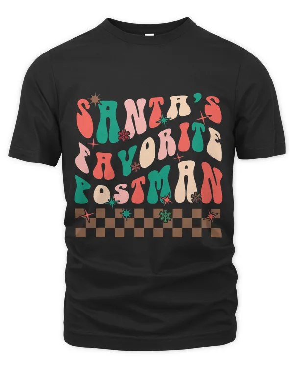 Santas Favorite Postman Retro Christmas Pajama Family