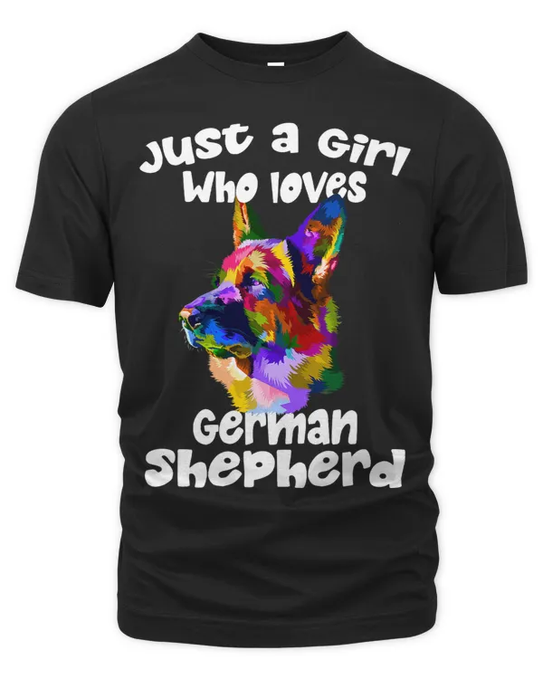 Just A Girl Who Loves German Shepherds Dog coloring lovers