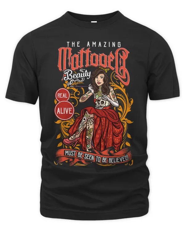 Tattooed Lady Circus Freak Show Carnival Tattoo Beauty Inked