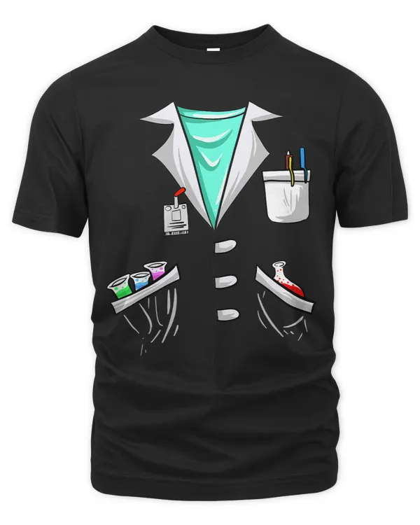 Cool Scientist Halloween Costume Uniform Funny Lazy Gift