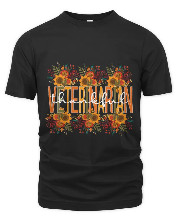 Thankful Veterinarian Thanksgiving Doctor Veterinarian