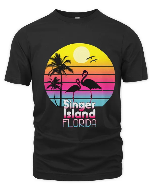 Singer Island Florida Fl Summer Vintage Sunset Seagulls