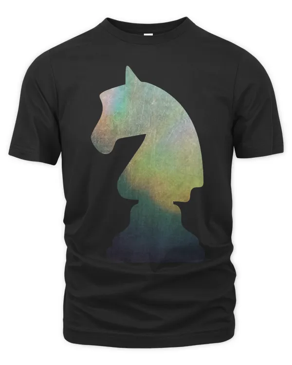 Grunge chess knight pawn design for chess players 1
