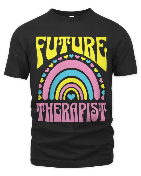 Future Therapist Bright Retro Rainbow Therapists Training