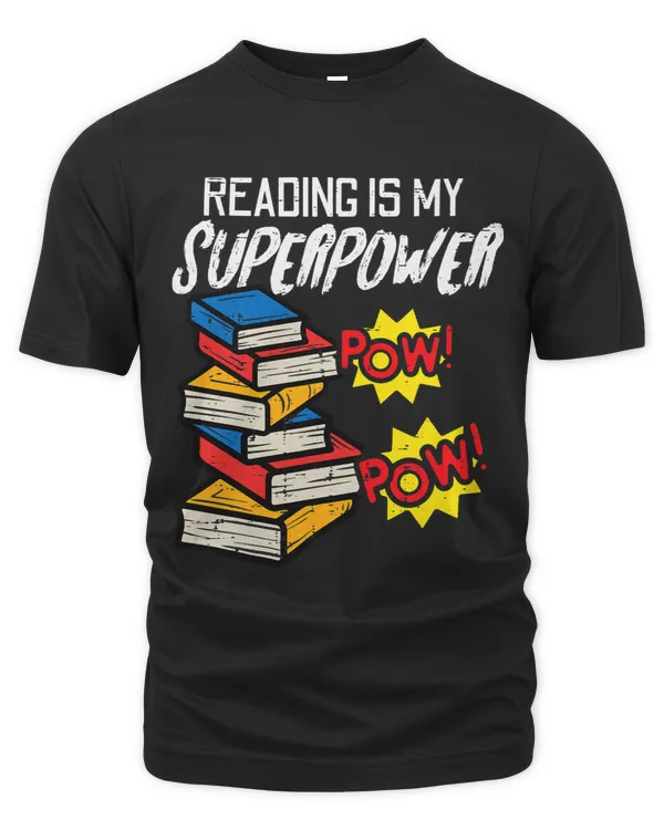 Reading Is My Superpower Funny Book Lover Bookworm Librarian