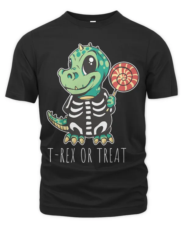 Funny Cute TRex Or Treat Halloween Kids Dinosaur