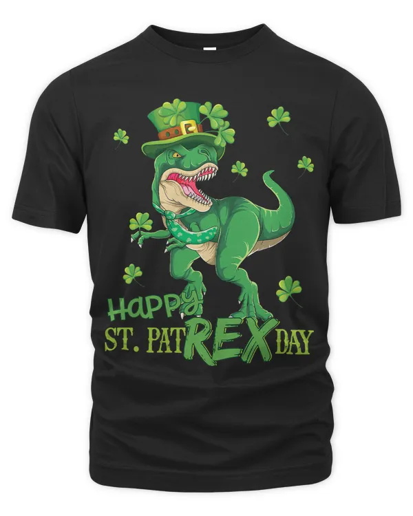 Happy St Pat Rex Day TRex St Patricks Dinosaur Funny Boys