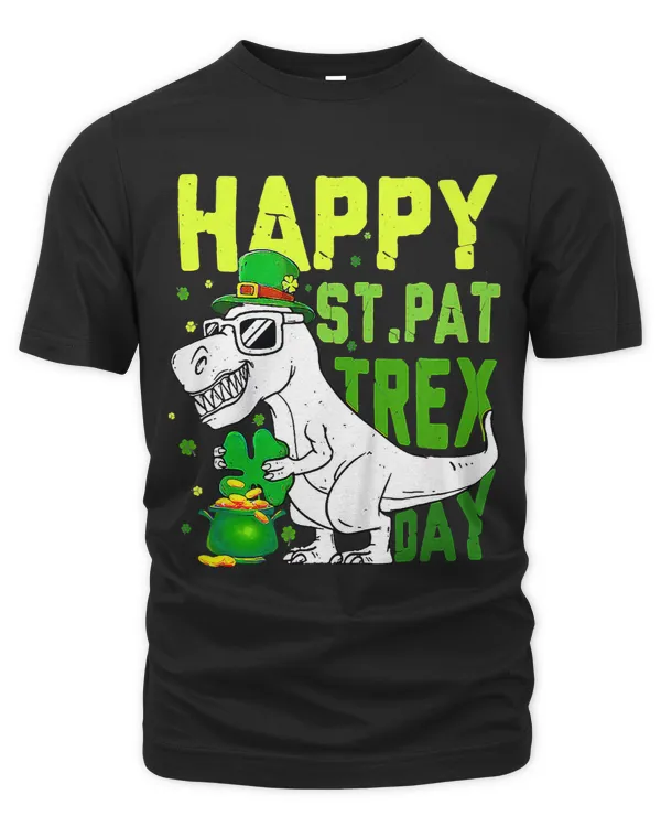 Happy St PaT Rex Dinosaur Saint Patricks Day For Boys Girls_1