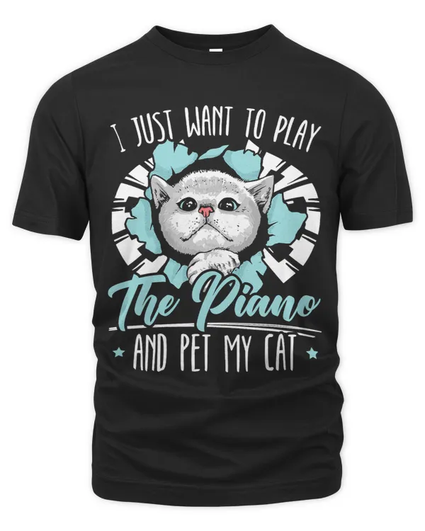I Just Want To Play The Piano And Pet My Cat Pianist 1
