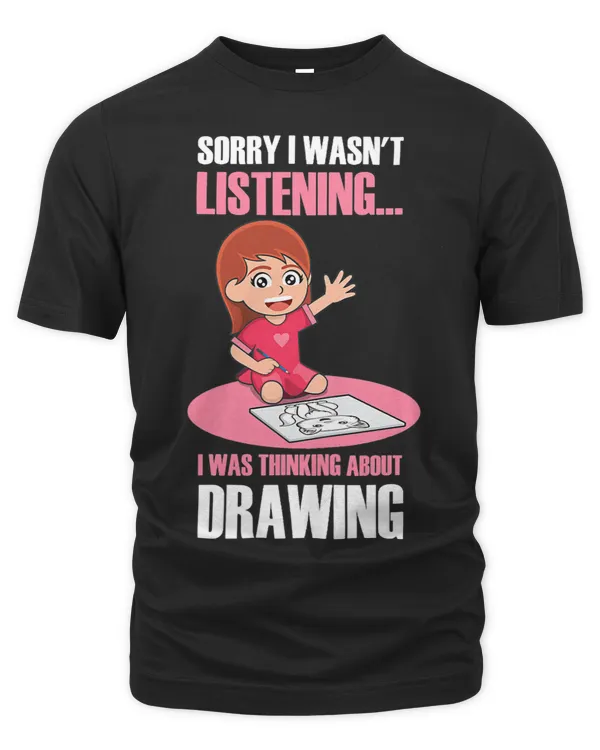 Girl Likes Drawing Ironic Saying Sketching