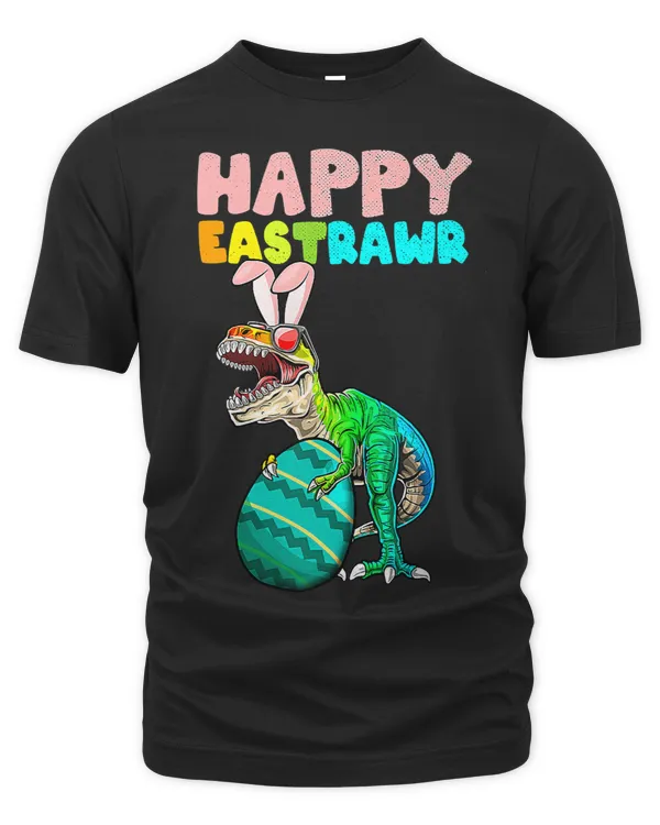 Happy Eastrawr Trex Easter Bunny Egg Funny Dinosaur Kids 2